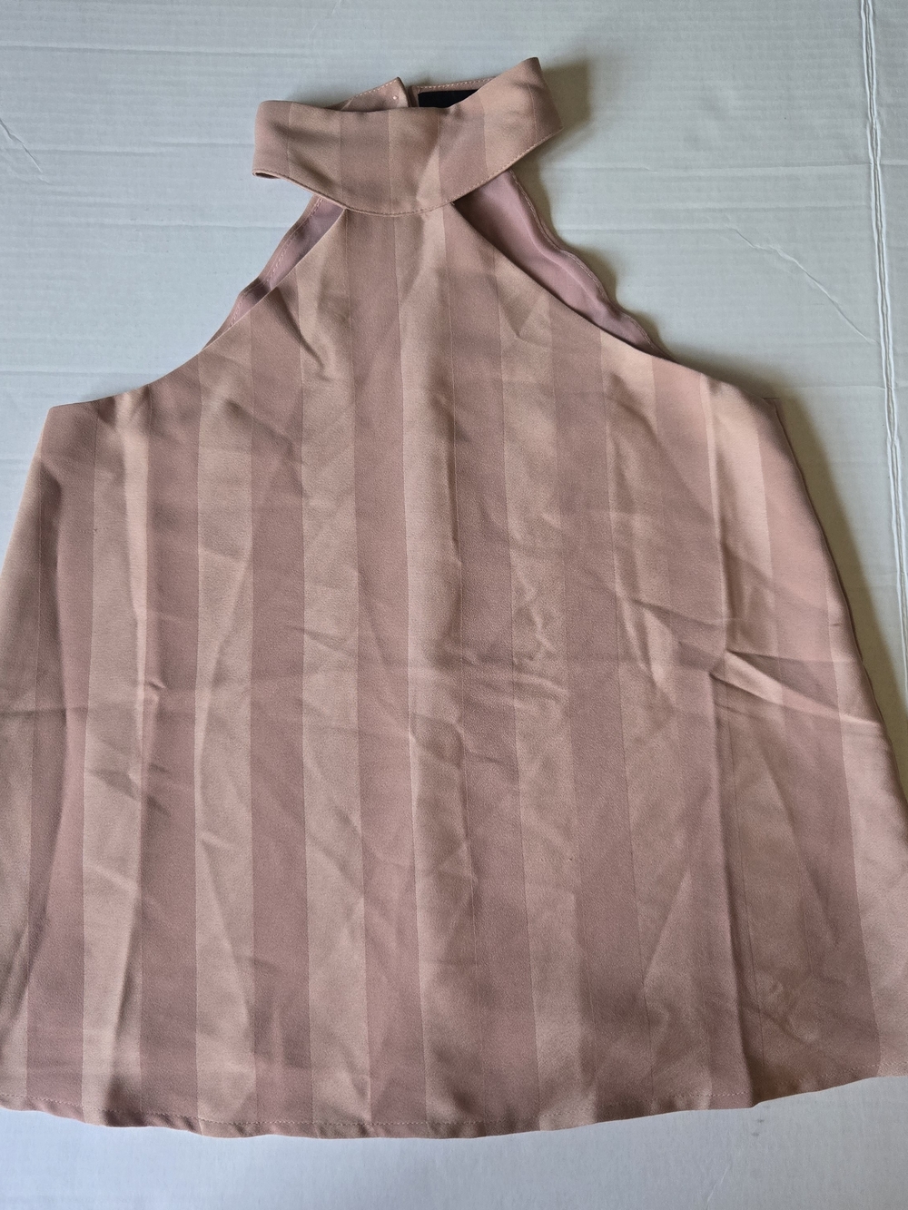 Lucy Paris Blush Pink Mock Neck Halter Camisole